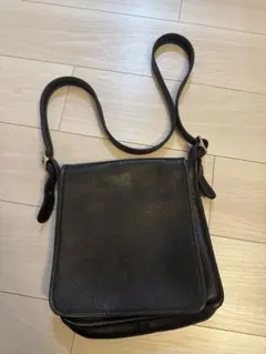 OLD COACH Leather Shoulder Bag 黒 USA製