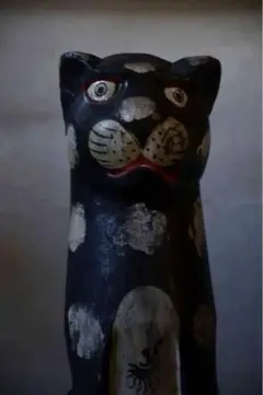 希少 古い土人形？ 狸 芸者 三味線弾き 扇子 酒買い狸 3体 高さ約9.7cm
