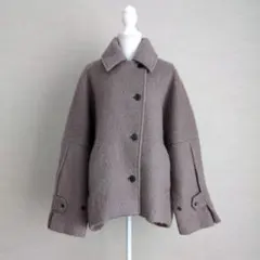 CASA FLINE ダブルブレストコート ブラウン ジャケットのサムネイル