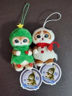 mofusand クリスマスにゃん マスコット 2点セット