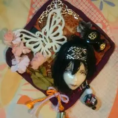 ★オーダー可★ドールフェイスブローチ 和風着物 刀剣乱舞好きな方にも