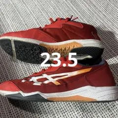 asics アシックス ジュニア スニーカー レッド23.5cmのサムネイル