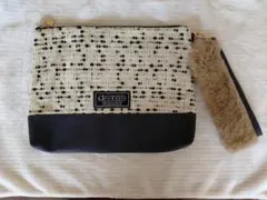 Francfranc ツイード クラッチバッグ