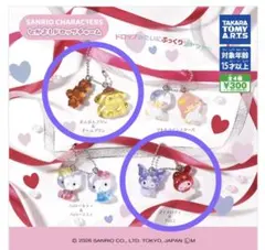 【新品未使用】サンリオキャラクターズ　なかよしドロップチャーム　2セット