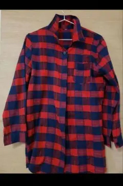 シャツ　チェック　ワンピース♥️