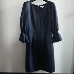 値下げ プロポーションボディドレッシング ワンピース 藍色