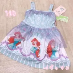 今季新作♪新品未使用タグ付　アリエル　水着　チュール　120サイズ　バースデイ