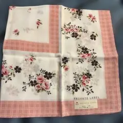PRIVATE LABEL フラワープリント 大判ハンカチ　ブルーミング中西