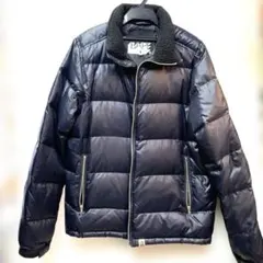 美品 パーリーゲイツ ダウン90% ゴルフ ダウンジャケット 紺 ネイビー