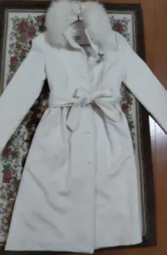 プライベートレーベル ロングコート オフホワイト S 2月中に処分します