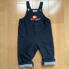 ミキハウス車刺繍オーバーオール 70-80サイズ