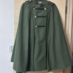 axes femme ナポレオンマント風コート 【カーキ】