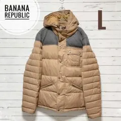 1872【バナナリパブリック】フード付きダウンジャケット ダウンフェザー L