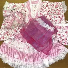 浴衣　女の子　セパレート　スカート　120cm