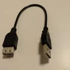 USB延長ケーブル 延長コード ブラックのサムネイル