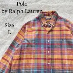 Polo Ralph Lauren チェックシャツ　L マルチカラー　長袖