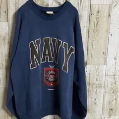 【USA製】80s-90s フルーツオブザルーム U.S.NAVYスウェット L