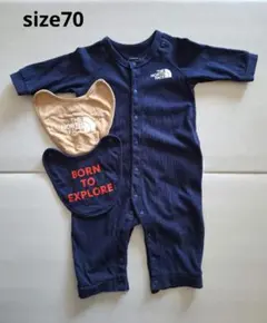THE NORTH FACE ベビー ロンパース スタイ2枚セット