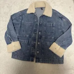 オーバーサイズ ファーデニムジャケット