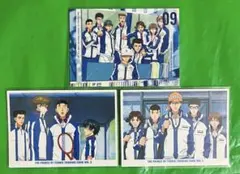 テニスの王子様　トレカ　青学集合　3枚セット　④テニプリ 越前手塚不二菊丸海堂
