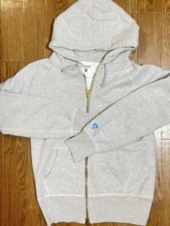 Orcival グレー ダブルジップアップ パーカー　Sサイズ