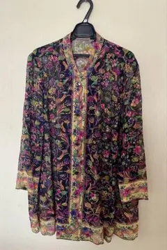 レディースジャケット（花柄）　透け感ありのサムネイル