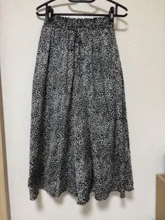 ルノンキュール レオパード柄ワイドパンツ フリーサイズ