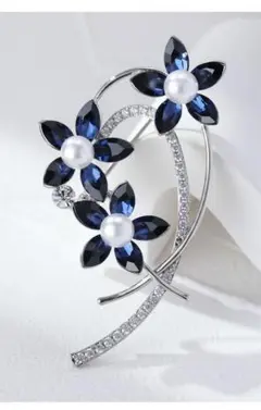 真珠クリスタル桜ブローチジルコン花コサージュ結婚式卒業式入学式女性への贈り物