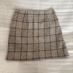 GU チェック柄 タイトスカート M