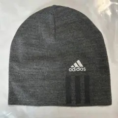 adidas グレー ニット帽 OSFX (57-60cm)