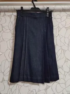 【美品】anuans デニムマキシスカート INDIGO アニュアンス anuans デニムマキシスカート （INDIGO） - ファッション