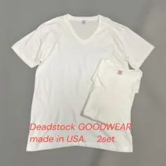 GOODWEAR Vネック Tシャツ 2枚セット USA製 デッドストックのサムネイル