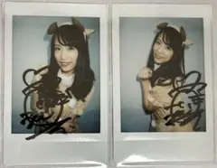 長瀬麻美　2点セット　直筆サイン入りチェキ　チェキ　イベント　コスプレ　2