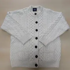 aran レディース　カーデガン　生成色