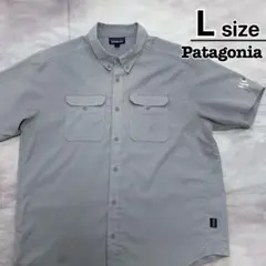 Patagonia　セルフガイデッドハイクシャツ　半袖　L　グレー　USA古着のサムネイル