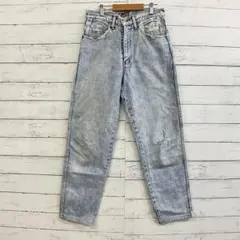 Levi’s レディースM ダメージデニム ブルー ストレート 春夏秋冬