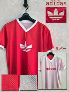 adidas メッシュTシャツ バーガンディ Mサイズ - メルカリ