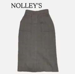 【値下げ中‼️】NOLLEY'S チェック柄タイトスカート ミモレ丈 34 XSのサムネイル
