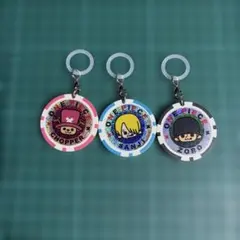 ONE PIECE チョッパー サンジ ゾロ チャーム 3点セット