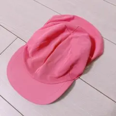 カラー帽子 保育園 幼稚園　日よけ付　フラップ付 ピンク