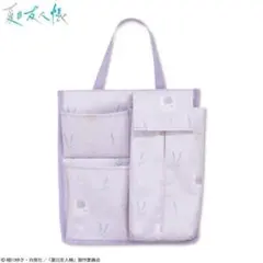 【新品ワケ有り】収納付きティッシュケース　夏目友人帳　ニャンコ先生 紫色