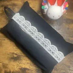 ティッシュカバー　フック付き　エコパック　ソフトパック　ハンドメイド No.⑧
