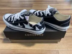【美品】CONVERSE NEXSTAR 星柄　黒/白 スニーカー23cm