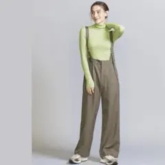 23AW メランジツイル サスペンダーパンツ -2WAY