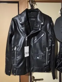 ZARA ブラック ライダースジャケット Mサイズ