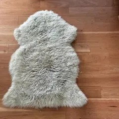 IKEA ウッレルスレヴ グレー シープスキンラグ 羊毛 - メルカリ