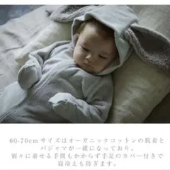 MARLMARL ナイトウェア　うさぎ グレー　60-70のサムネイル
