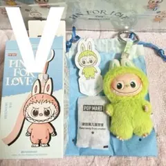 ラブブ LABUBU PIN FOR LOVE イニシャルアルファベット V