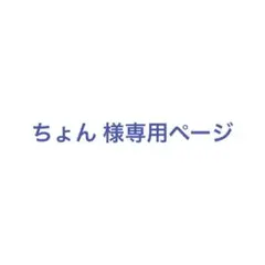 ちょん 様の専用ページ