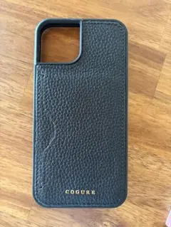 iphone14用　COGURE ブラックレザーケース